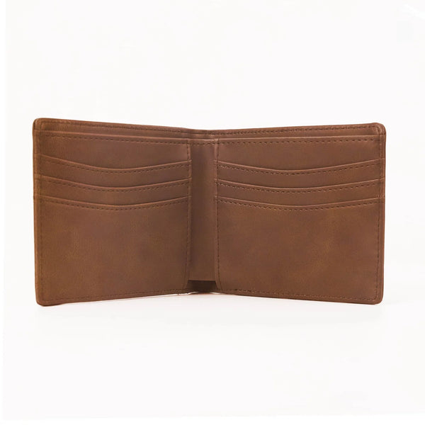 Personalized Leather Wallet for Dad – Custom Engraved Wallet Gift