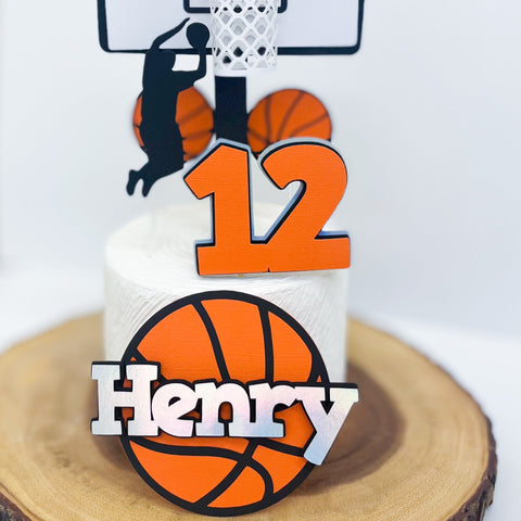Basketball Cake Topper