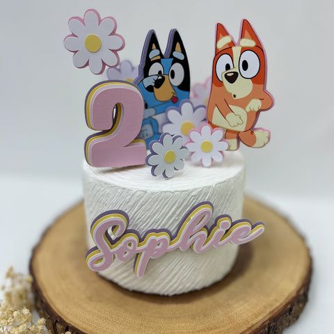 Bingo & Blue Cake Topper