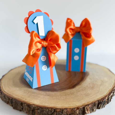 Orange Bow- Set 10pcs