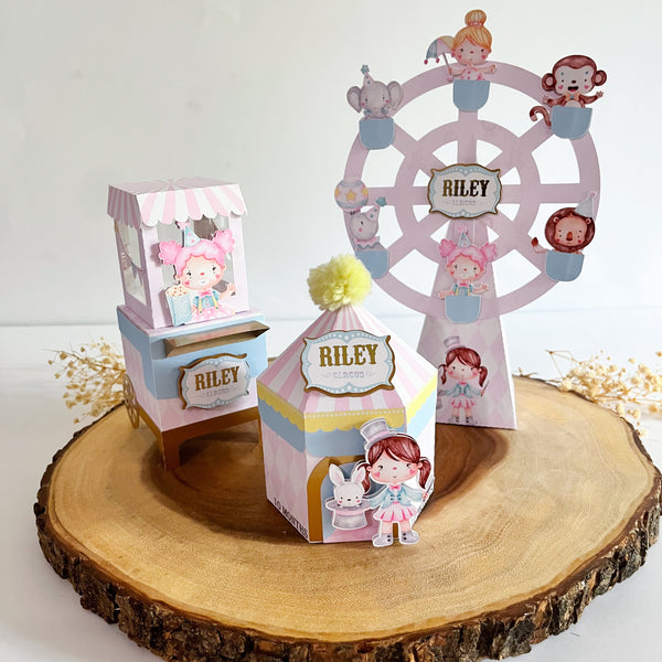 Circus/ Carnival Pink- Set 15pcs