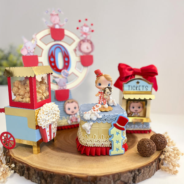Circus/ Carnival Red & Blue-Set 20pcs
