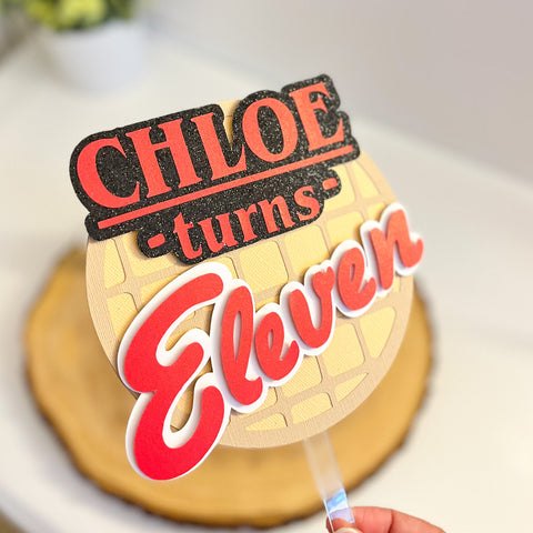 Waffle Eleven- Cake Topper