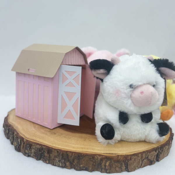 Barn Farm Pink- With Plush Set 10pcs