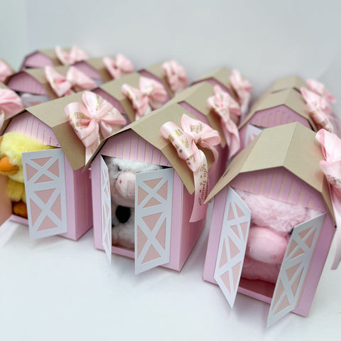 Barn Farm Pink- With Plush Set 10pcs