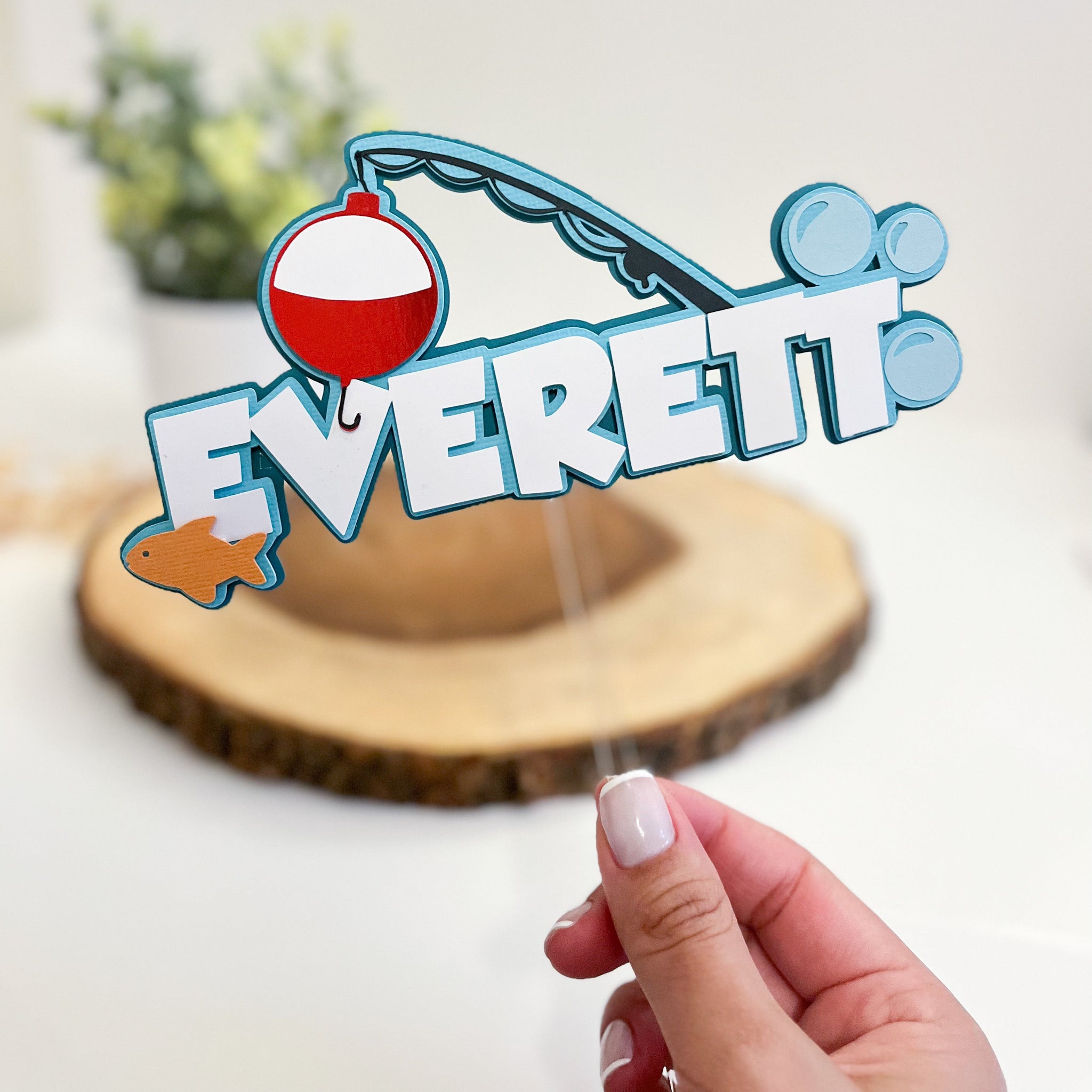 FishOne- Cake Topper