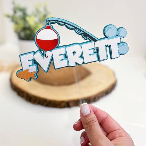 FishOne- Cake Topper
