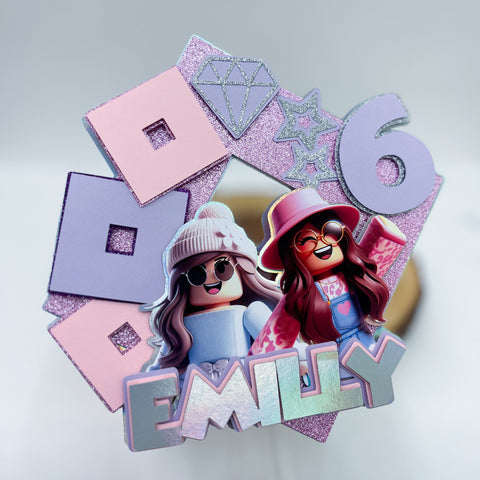 Roblox Girl- Cake Topper